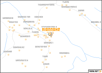 map of Mīān Nahr