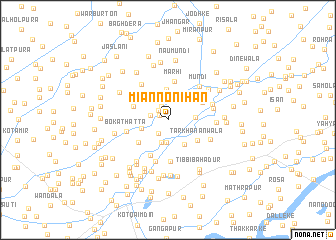 map of Miān Nonihān