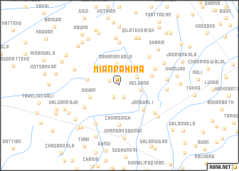 map of Miān Rahīma