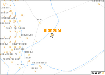 map of Mīānrūdī