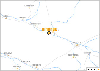 map of Mīān Rūd
