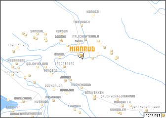 map of Mīān Rūd