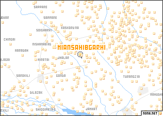 map of Miān Sāhib Garhi