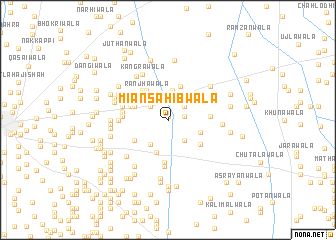 map of Mīān Sāhibwāla