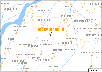 map of Miān Saidwāla