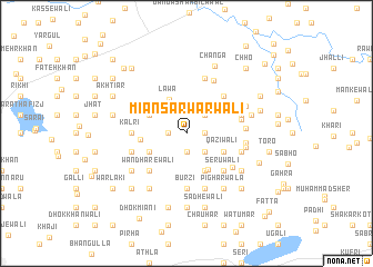 map of Miān Sarwarwāli