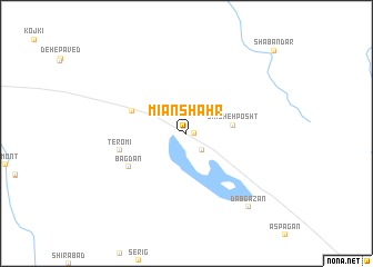 map of Mīānshahr