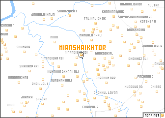 map of Miān Shaikh Tor