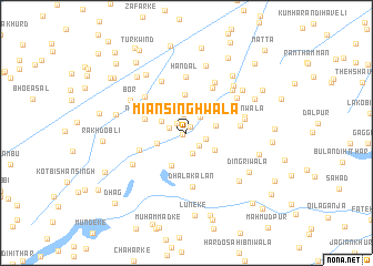 map of Miān Singhwāla