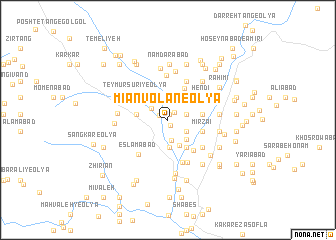 map of Mīānvolān-e ‘Olyā