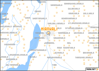 map of Miānwāli