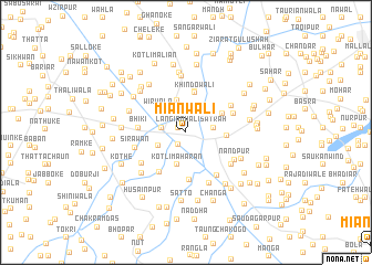 map of Miānwāli