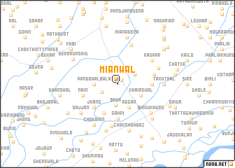 map of Miānwāl