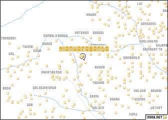 map of Miānwāra Bānda