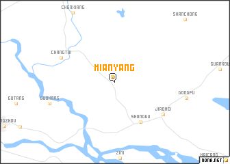 map of Mianyang
