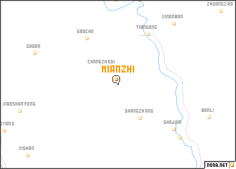 map of Mianzhi