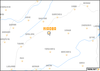 map of Miaoba