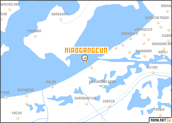 map of Miaogangcun
