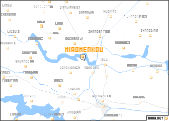 map of Miaomenkou