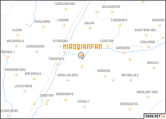 map of Miaoqianfan