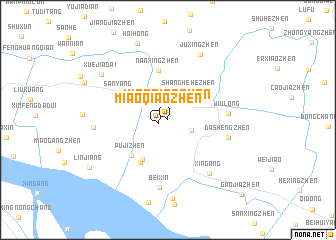 map of Miaoqiaozhen