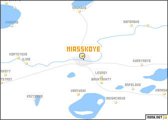 map of Miasskoye