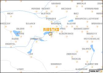 map of Miastko