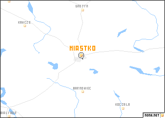 map of Miastko