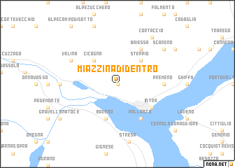 map of Miazzina di Dentro