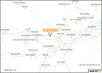 map of Mībarān