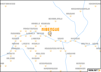 map of Mibengué