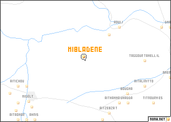 map of Mibladene