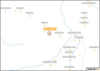 map of Miboko
