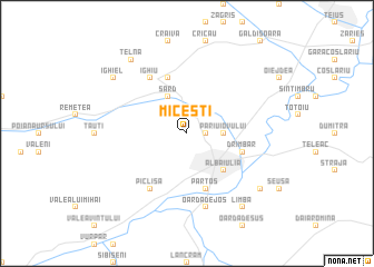 map of Miceşti