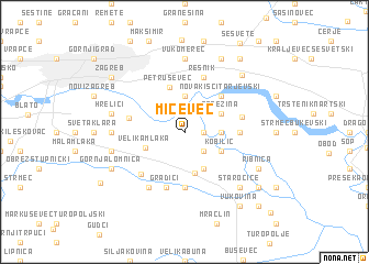 map of Mičevec
