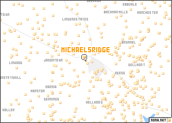 map of Michaels Ridge