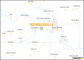 map of Michaelsville