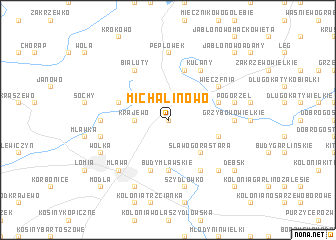 map of Michalinowo