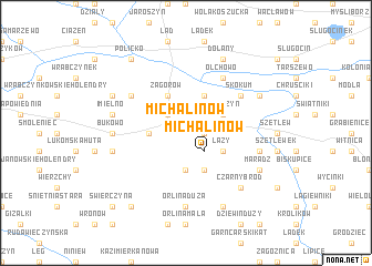 map of Michalinów