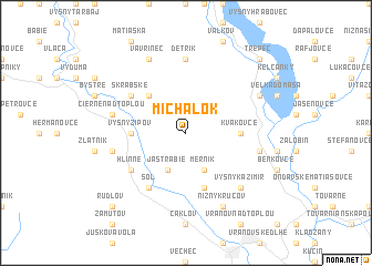 map of Michalok