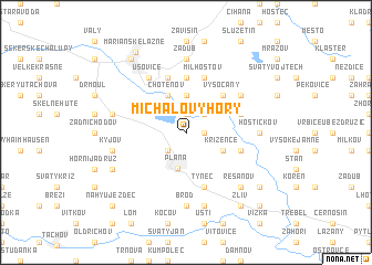 map of Michalovy Hory