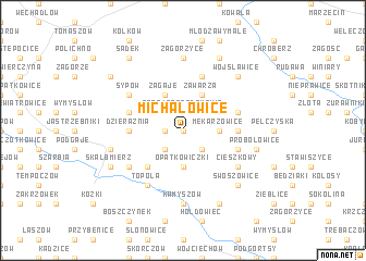 map of Michałowice