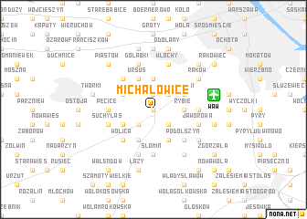 map of Michałowice