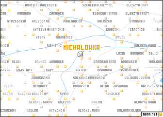 map of Michałówka