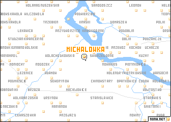 map of Michałówka