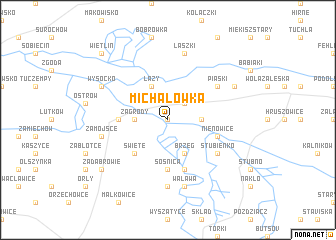 map of Michałówka
