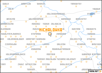 map of Michałówka