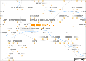 map of Michałów Mały