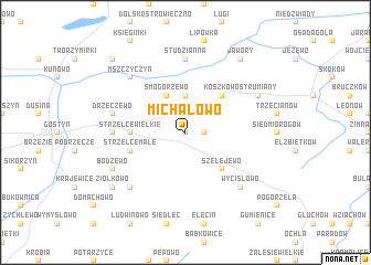 map of Michałowo