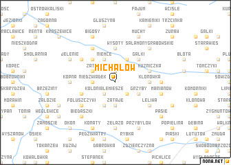 map of Michałów